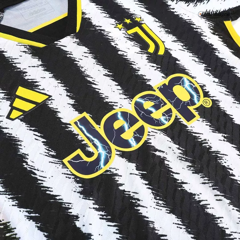 Conjunto Auténtico Juventus 2023/24 Primera Equipación Local Hombre (Camiseta + Pantalón Corto) - camisetasfutbol