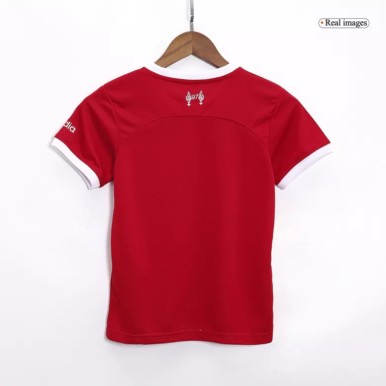 Miniconjunto Liverpool 2023/24 Primera Equipación Local Niño (Camiseta + Pantalón Corto) - camisetasfutbol