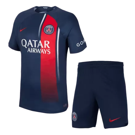 Conjunto PSG 2023/24 Primera Equipación Local Hombre (Camiseta + Pantalón Corto) - camisetasfutbol