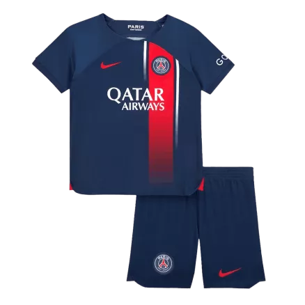 Miniconjunto PSG 2023/24 Primera Equipación Local Niño (Camiseta + Pantalón Corto) Nike - camisetasfutbol