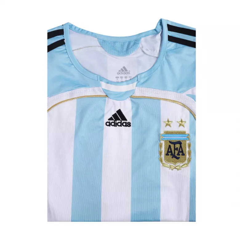 Camiseta Retro 2006 MESSI #19 Argentina Primera Equipación Copa del Mundo Local Hombre - Versión Hincha - camisetasfutbol