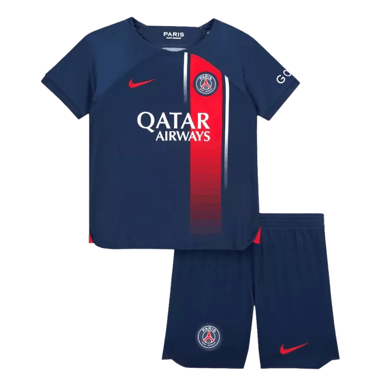 Miniconjunto MESSI #30 PSG 2023/24 Primera Equipación Local Niño (Camiseta + Pantalón Corto) - camisetasfutbol