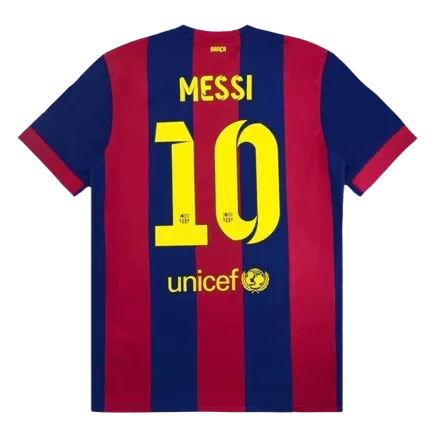 Camiseta Retro 2014/15 MESSI #10 Barcelona Primera Equipación Local Hombre - Versión Replica - camisetasfutbol