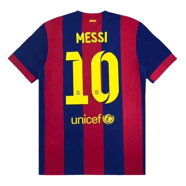Camiseta Retro 2014/15 MESSI #10 Barcelona Primera Equipación Local Hombre - Versión Hincha - camisetasfutbol