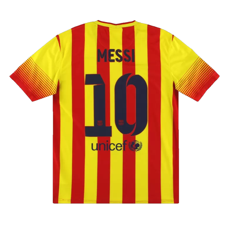 Camiseta Retro 2013/14 MESSI #10 Barcelona Segunda Equipación Visitante Hombre - Versión Hincha - camisetasfutbol