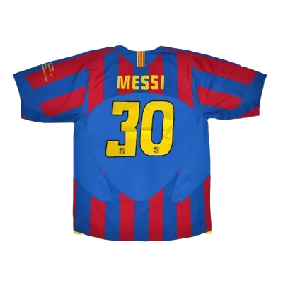 UCL Camiseta Retro 2005/06 MESSI #30 Barcelona Primera Equipación Local Hombre - Versión Hincha - camisetasfutbol