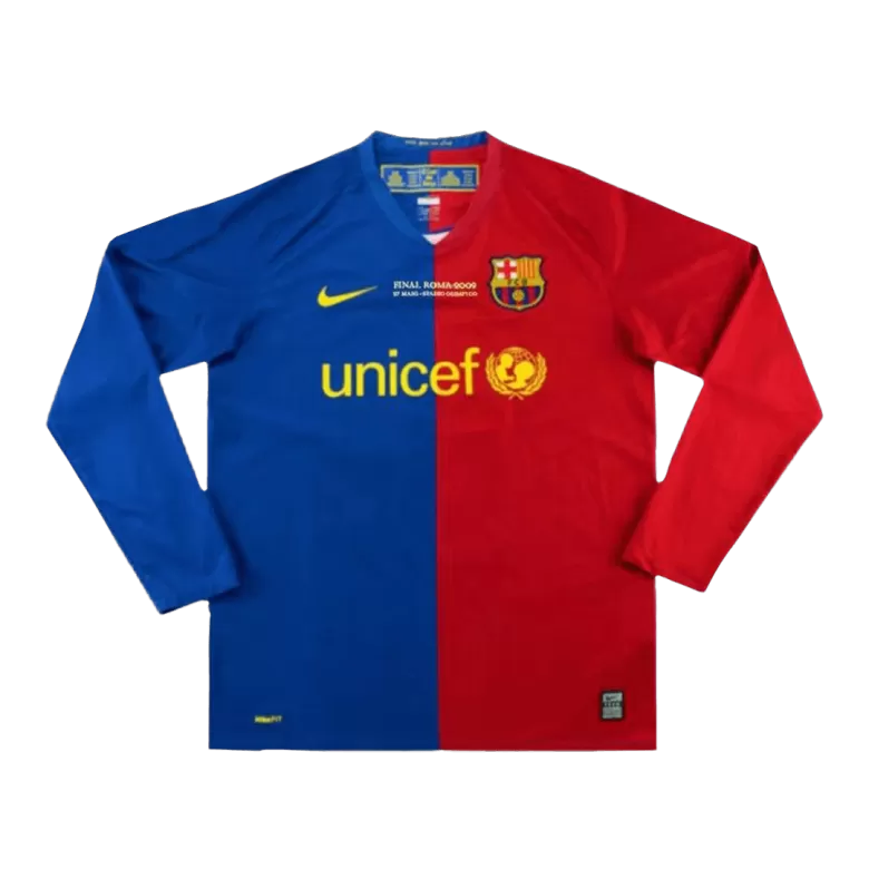 UCL Camiseta Retro 2008/09 MESSI #10 Barcelona Primera Equipación Local Hombre - Versión Hincha - camisetasfutbol