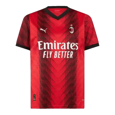 Camiseta AC Milan 2023/24 Primera Equipación Local Hombre Talla Grande (4XL-5XL) - Versión Hincha - camisetasfutbol