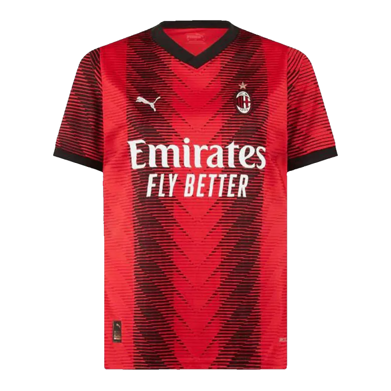 Camiseta AC Milan 2023/24 Primera Equipación Local Hombre Plus Size (4XL-5XL) - Versión Hincha - camisetasfutbol