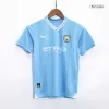 Miniconjunto Manchester City 2023/24 Primera Equipación Local Niño (Camiseta + Pantalón Corto) - camisetasfutbol