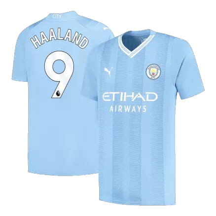Camiseta HAALAND #9 Manchester City 2023/24 Primera Equipación Local Hombre - Versión Replica - camisetasfutbol