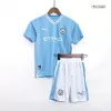 Miniconjunto Manchester City 2023/24 Primera Equipación Local Niño (Camiseta + Pantalón Corto) - camisetasfutbol