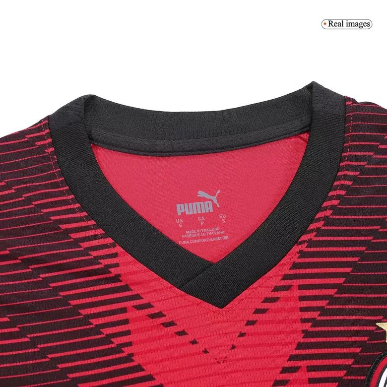 Conjunto AC Milan 2023/24 Primera Equipación Local Hombre (Camiseta + Pantalón Corto) - camisetasfutbol