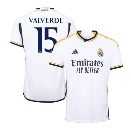 Camiseta VALVERDE #15 Real Madrid 2023/24 Primera Equipación Local Hombre - Versión Hincha - camisetasfutbol
