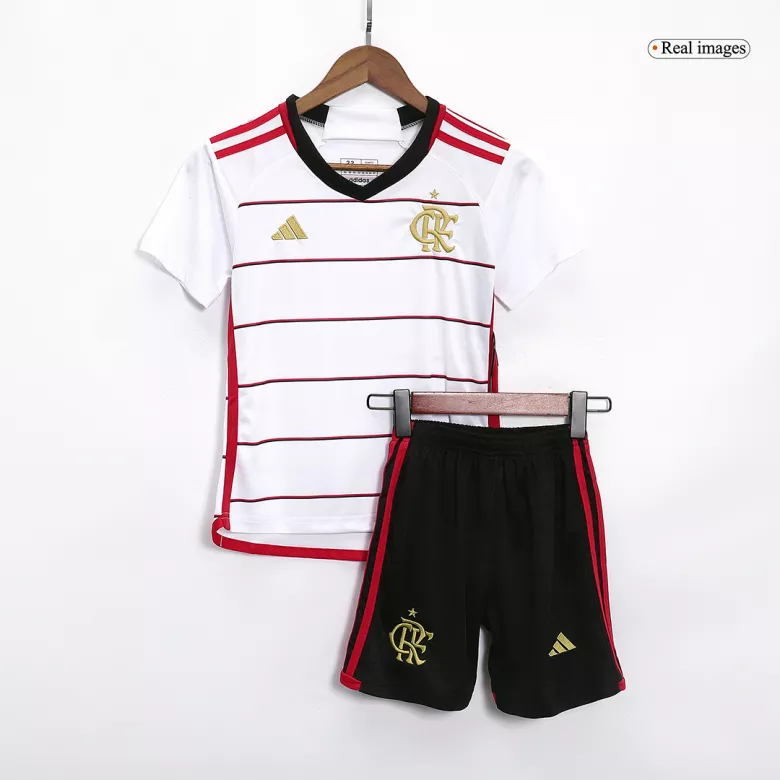 Miniconjunto CR Flamengo 2023/24 Segunda Equipación Visitante Niño (Camiseta + Pantalón Corto) - camisetasfutbol