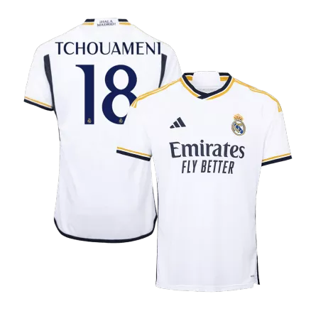 Camiseta TCHOUAMENI #18 Real Madrid 2023/24 Primera Equipación Local Hombre - Versión Hincha - camisetasfutbol