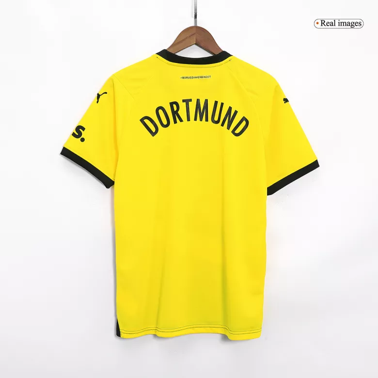 Conjunto Borussia Dortmund 2023/24 Primera Equipación Local Hombre (Camiseta + Pantalón Corto) - camisetasfutbol