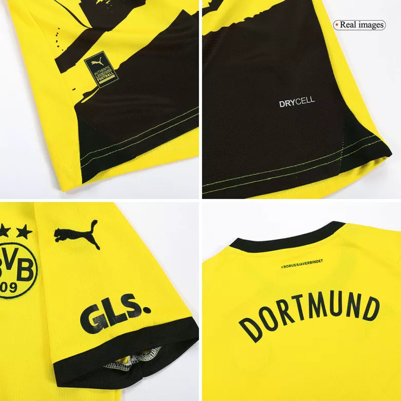 Miniconjunto Borussia Dortmund 2023/24 Primera Equipación Local Niño (Camiseta + Pantalón Corto) - camisetasfutbol