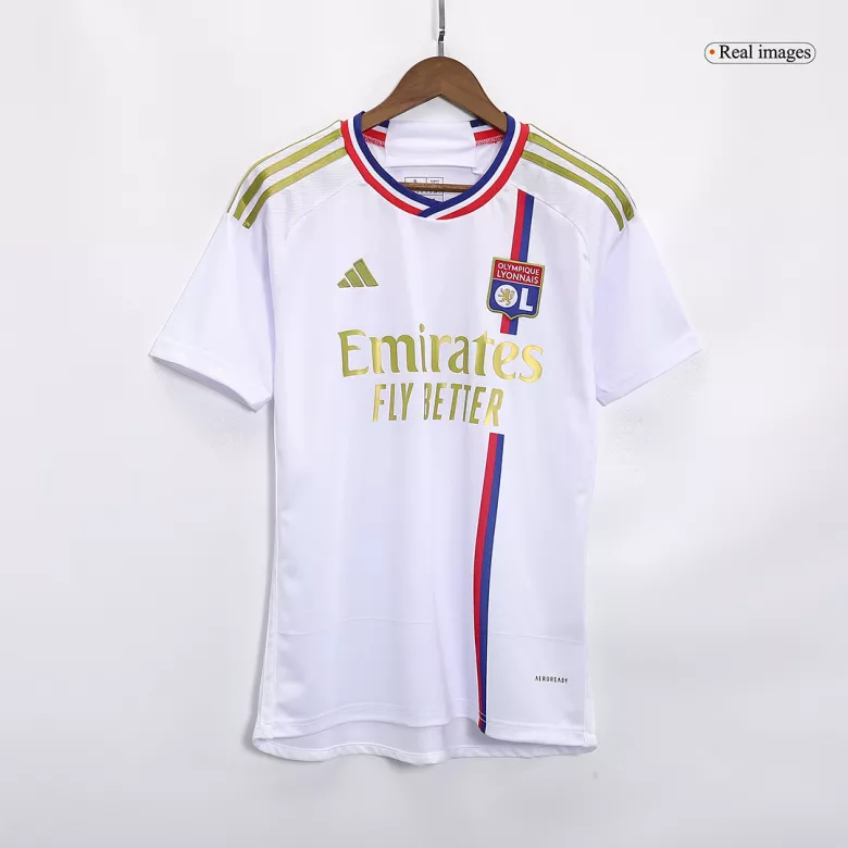 Conjunto Olympique Lyonnais 2023/24 Primera Equipación Local Hombre (Camiseta + Pantalón Corto) - camisetasfutbol