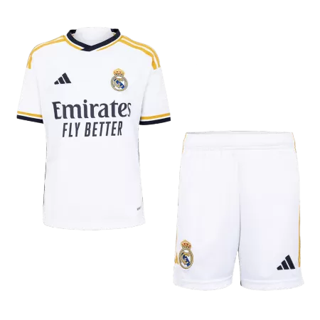 Miniconjunto Real Madrid 2023/24 Primera Equipación Local Niño (Camiseta + Pantalón Corto) - camisetasfutbol