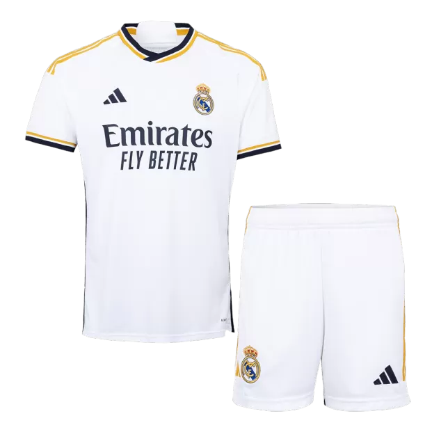 Conjunto Real Madrid 2023/24 Primera Equipación Local Hombre (Camiseta +  Pantalón Corto) Adidas