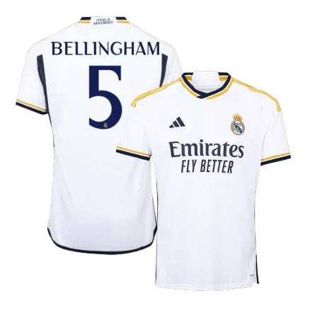 Camiseta BELLINGHAM #5 Real Madrid 2023/24 Primera Equipación Local Hombre - Versión Replica - camisetasfutbol