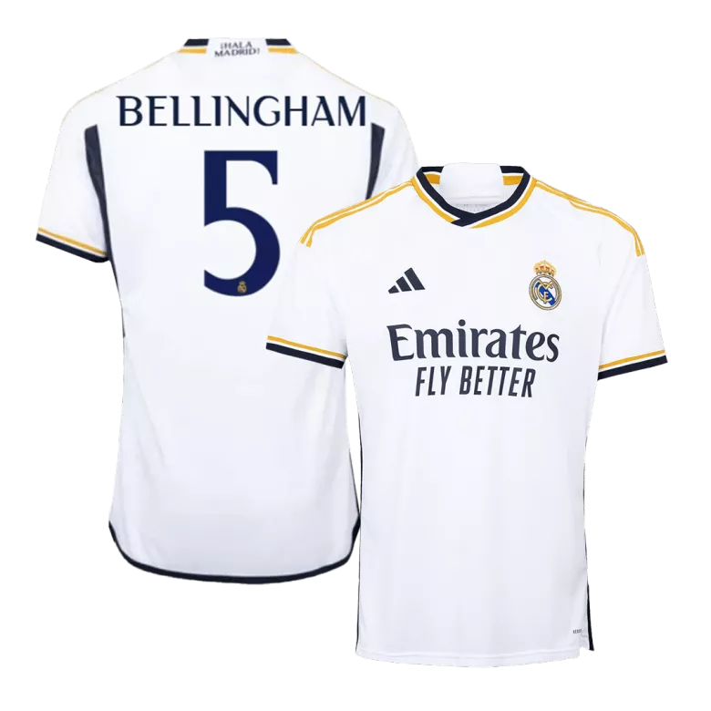 Camiseta BELLINGHAM #5 Real Madrid 2023/24 Primera Equipación Local Hombre - Versión Hincha - camisetasfutbol