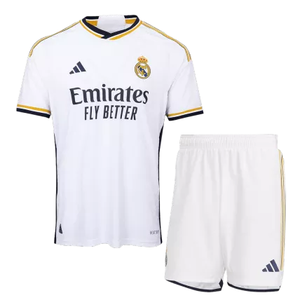 Authentic Real Madrid Home Soccer Jersey Kit(Jersey+Shorts) 2023/24 - camisetasfutbol