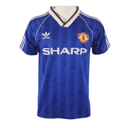 Camiseta Retro 88/90 Manchester United Segunda Equipación Visitante Hombre Adidas - Versión Replica - camisetasfutbol