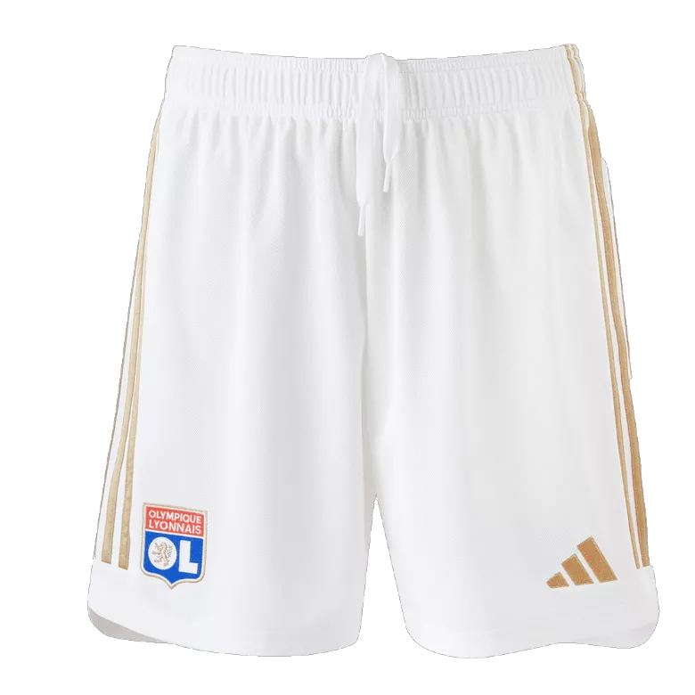 Pantalón Corto Auténtica Olympique Lyonnais 2023/24 Primera Equipación Local Hombre - camisetasfutbol