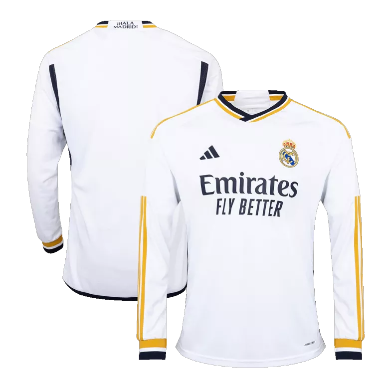 Camiseta Manga Larga Real Madrid 2023/24 Primera Equipación Local Hombre - Versión Hincha - camisetasfutbol