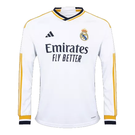 Camiseta Manga Larga Real Madrid 2023/24 Primera Equipación Local Hombre - Versión Replica - camisetasfutbol