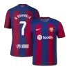 Camiseta Auténtica O.DEMBÉLÉ #7 Barcelona 2023/24 Primera Equipación Local Hombre - Versión Jugador - camisetasfutbol