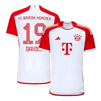 Camiseta DAVIES #19 Bayern Munich 2023/24 Primera Equipación Local Hombre - Versión Hincha - camisetasfutbol