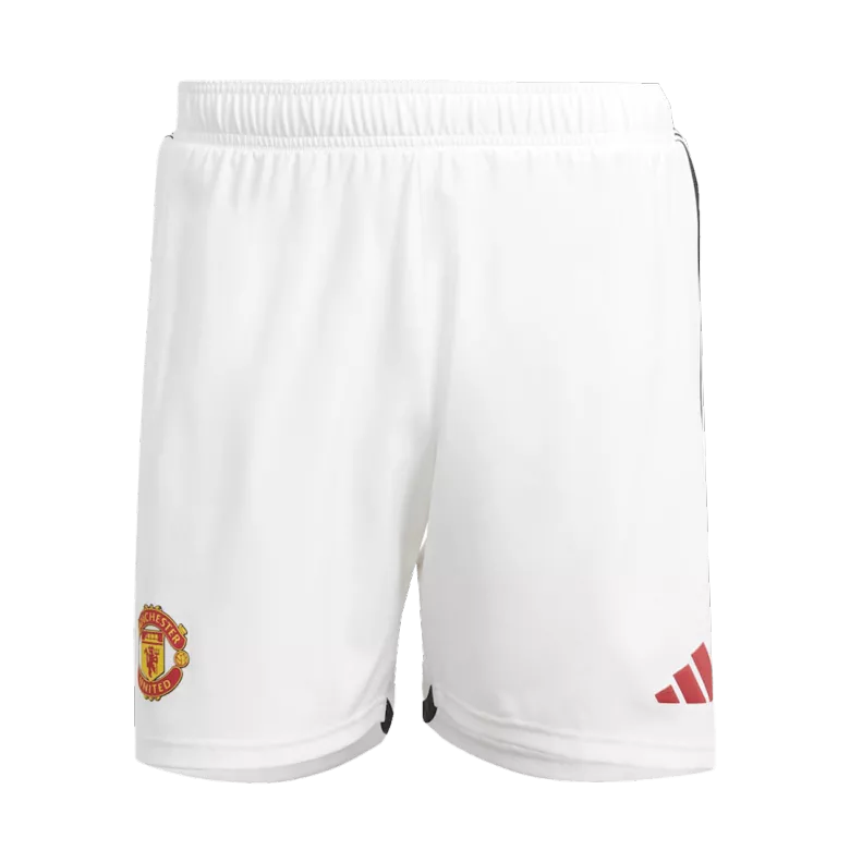Pantalón Corto Auténtica Manchester United 2023/24 Primera Equipación Local Hombre - camisetasfutbol