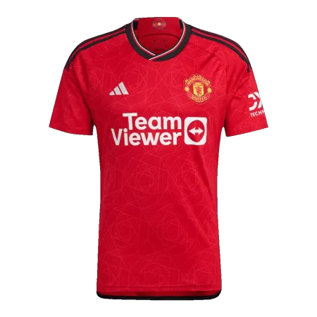 Calidad Premium Camiseta Manchester United 2023/24 Primera Equipación Local Hombre Talla Grande (4XL~5XL) - Versión Hincha - camisetasfutbol