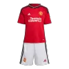 Miniconjunto Manchester United 2023/24 Primera Equipación Local Niño (Camiseta + Pantalón Corto) - camisetasfutbol