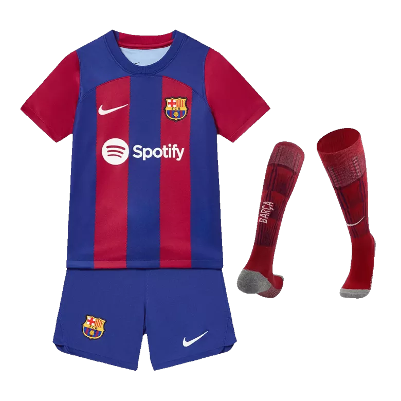 Miniconjunto Completo 2023/24 Barcelona Primera Equipación Local Niño - Versión Hincha - camisetasfutbol