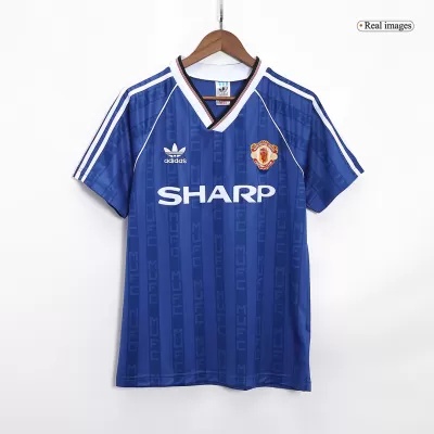 Camiseta Retro 88/90 Manchester United Segunda Equipación Visitante Hombre - Versión Hincha - camisetasfutbol