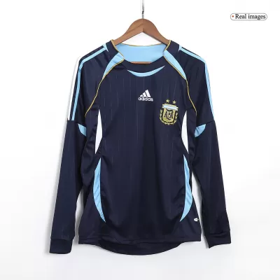 Camiseta Retro 2006 Argentina Segunda Equipación Visitante Manga Larga Hombre - Versión Hincha - camisetasfutbol