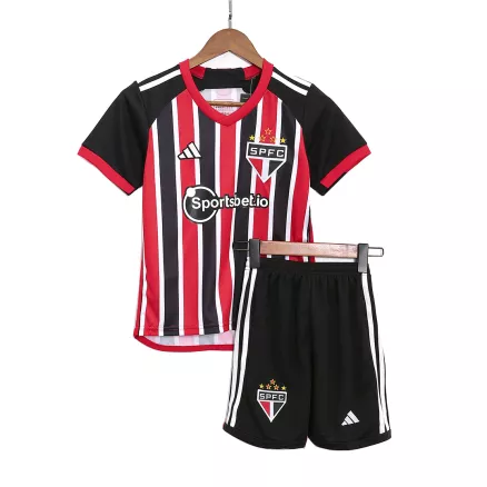 Miniconjunto Sao Paulo FC 2023/24 Segunda Equipación Visitante Niño (Camiseta + Pantalón Corto) Adidas - camisetasfutbol