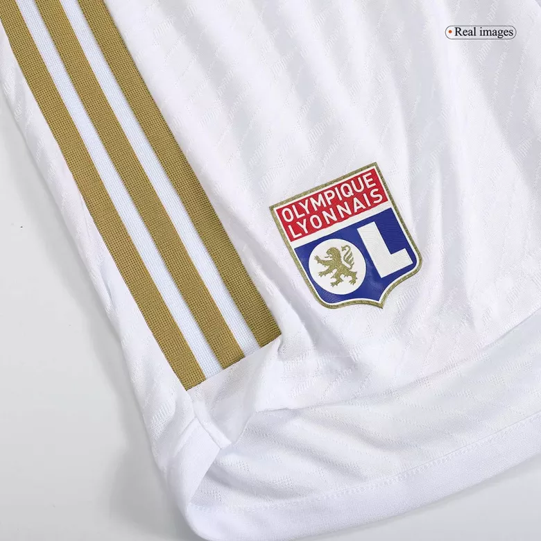 Pantalón Corto Auténtica Olympique Lyonnais 2023/24 Primera Equipación Local Hombre - camisetasfutbol