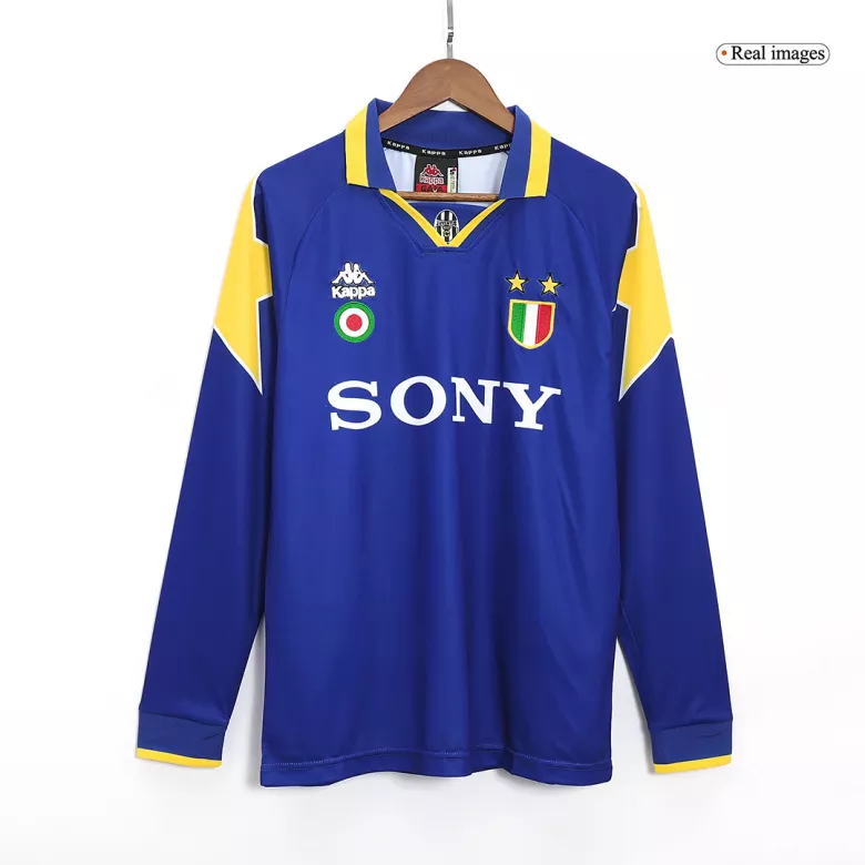 Camiseta Retro 1995/96 Juventus Segunda Equipación Visitante Manga Larga Hombre Nike - Versión Replica - camisetasfutbol