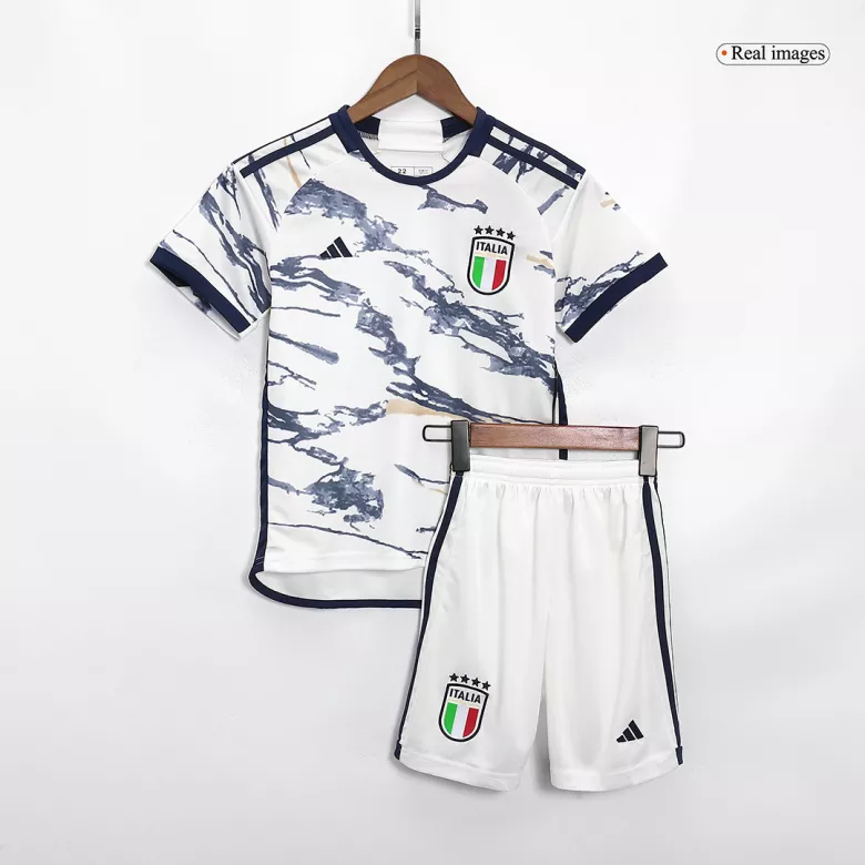Miniconjunto Italia 2023/24 Segunda Equipación Visitante Niño (Camiseta + Pantalón Corto) - camisetasfutbol