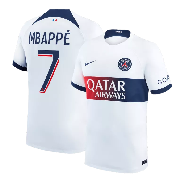 Camiseta MBAPPÉ #7 PSG 2023/24 Segunda Equipación Visitante Hombre - Versión Hincha - camisetasfutbol