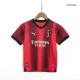 Miniconjunto AC Milan 2023/24 Primera Equipación Local Niño (Camiseta + Pantalón Corto) - camisetasfutbol