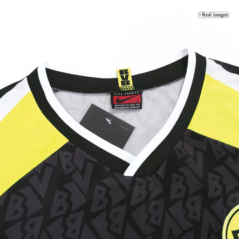 Camiseta Retro 1995/96 Borussia Dortmund Segunda Equipación Visitante Manga Larga Hombre Puma - Versión Replica - camisetasfutbol