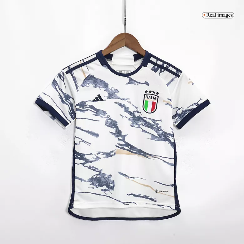 Miniconjunto Italia 2023/24 Segunda Equipación Visitante Niño (Camiseta + Pantalón Corto) - camisetasfutbol