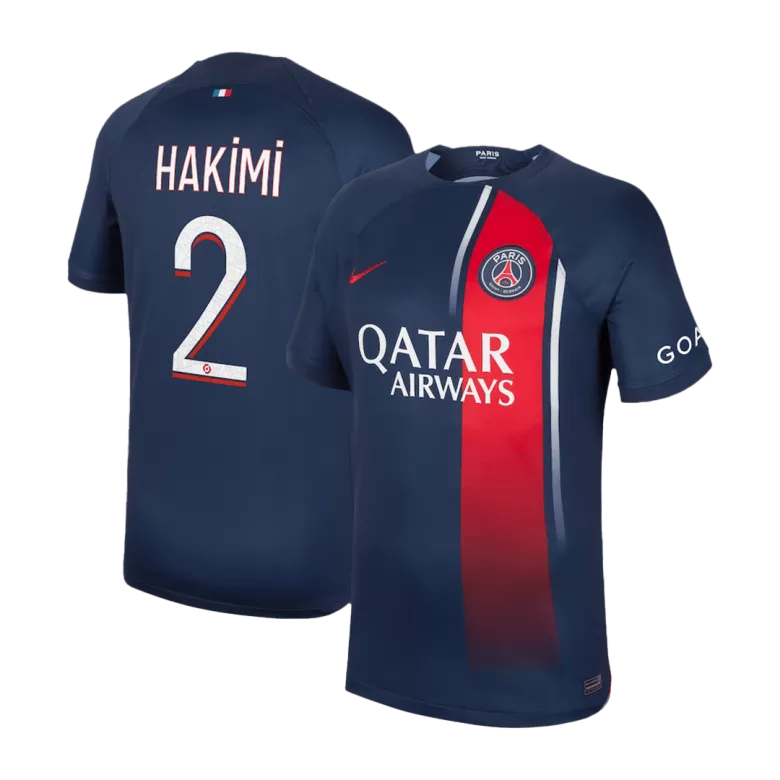 Camiseta HAKIMI #2 PSG 2023/24 Primera Equipación Local Hombre - Versión Hincha - camisetasfutbol