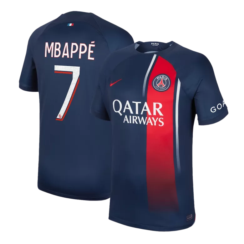 Camiseta MBAPPÉ #7 PSG 2023/24 Primera Equipación Local Hombre - Versión Hincha - camisetasfutbol